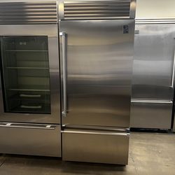 HESTAN 36”WIDE BUILT IN BOTTOM FREEZER REFRIGERATOR