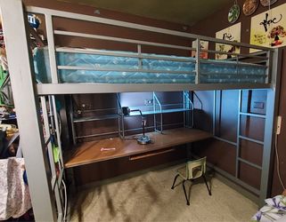 Metal loft bed