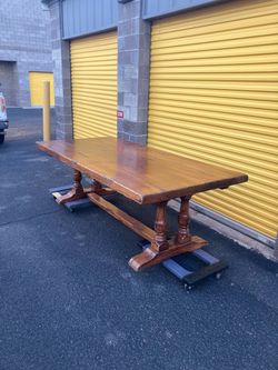 Huge Real Wood Rustic Dining Table