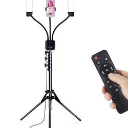 NEW! Aro De Luz LED Lash Light Kit, 5400 Lumens Bright, 3 Color Modes, Adjustable Tripod + Remote