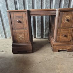 1970s VINTAGE WOODEN WRITING DESK