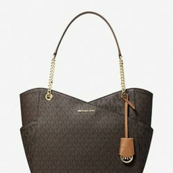 Michael Kors Large Jet Set Logo Shoulder Bag