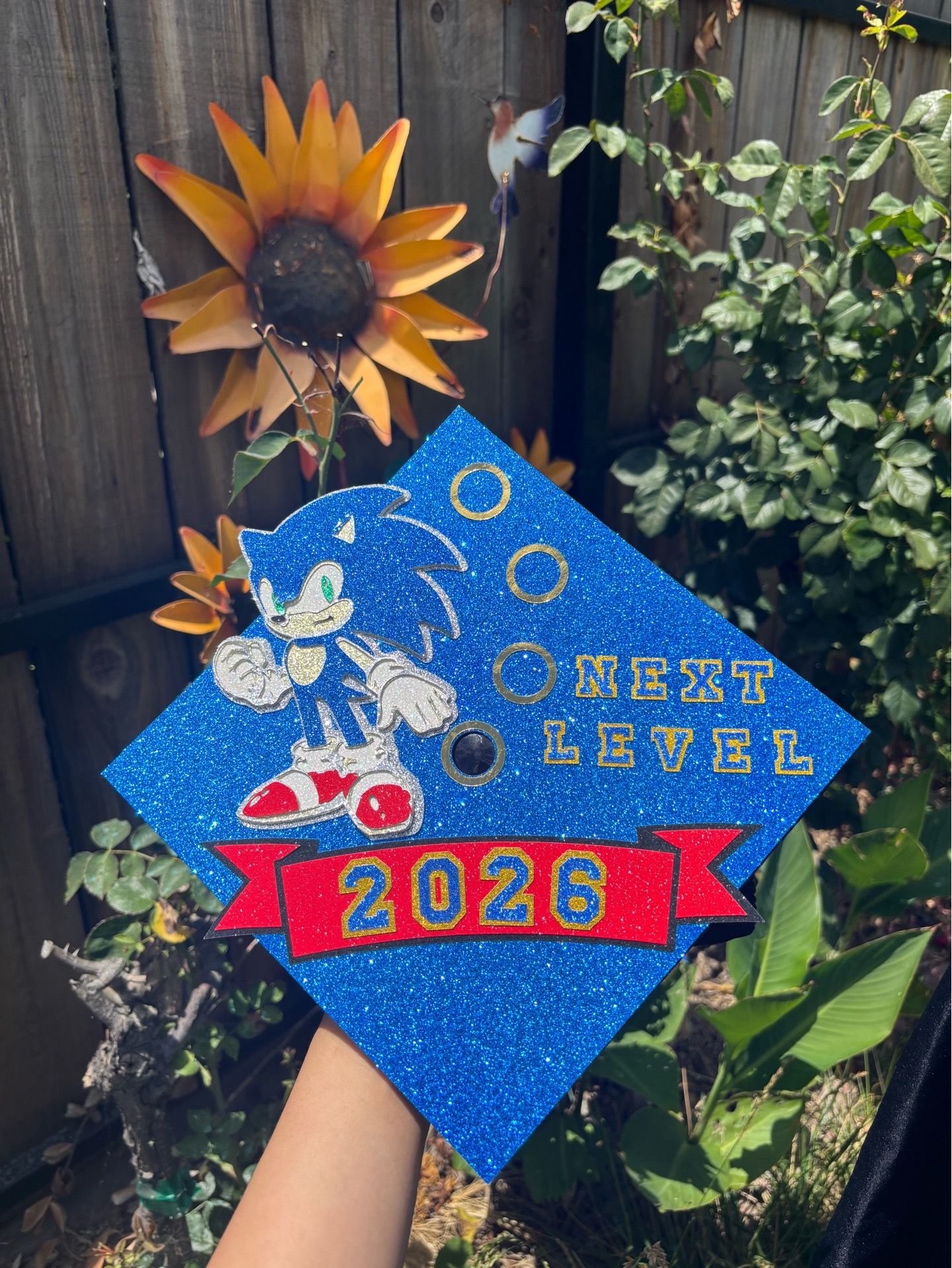 Preschool Sonic Graduation Cap Topper