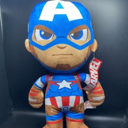 (NEW) Marvel Captain America Plush Toy 12.5 inch Stuffed Animal (PERFECT FOR BIRTHDAY PARTIES)