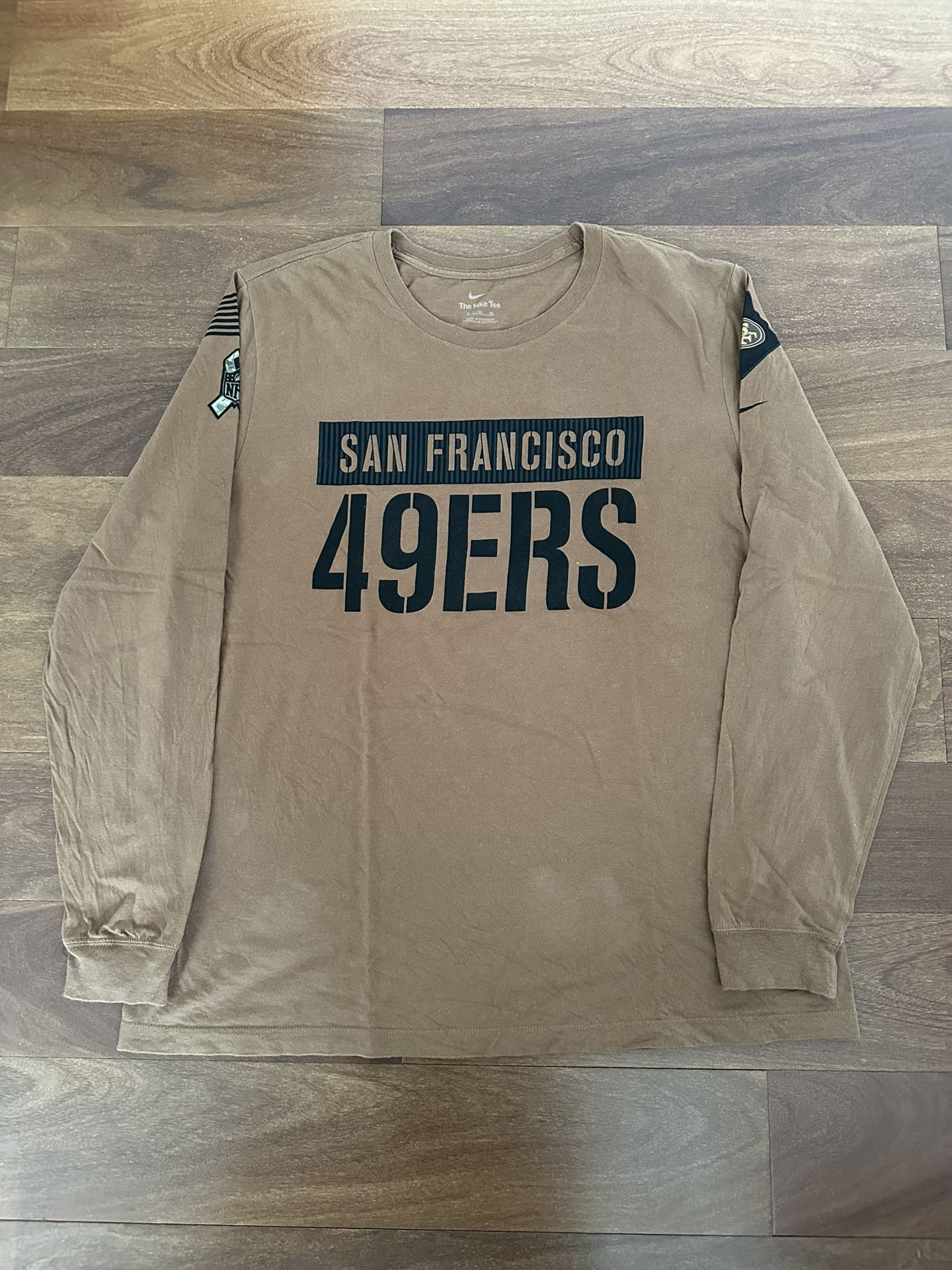 San Francisco 49ers Salute to Service Long Sleeve Shirt Size XL