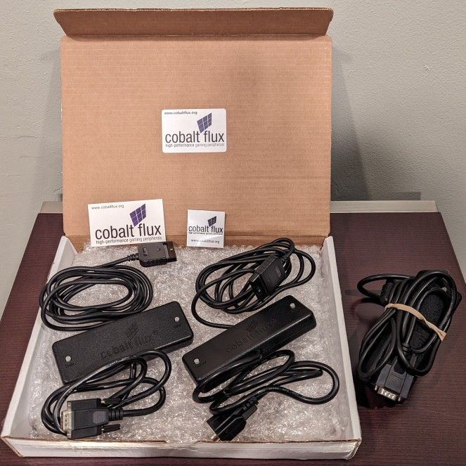 Set of Cobalt Flux Control Boxes for PlayStation 2 PS2