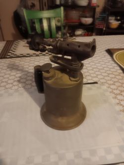 Antique brass  torch