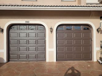 Dark Brown 1 Car Garage Door - Free Install Now - Brand New! Hurricane Rated Quality