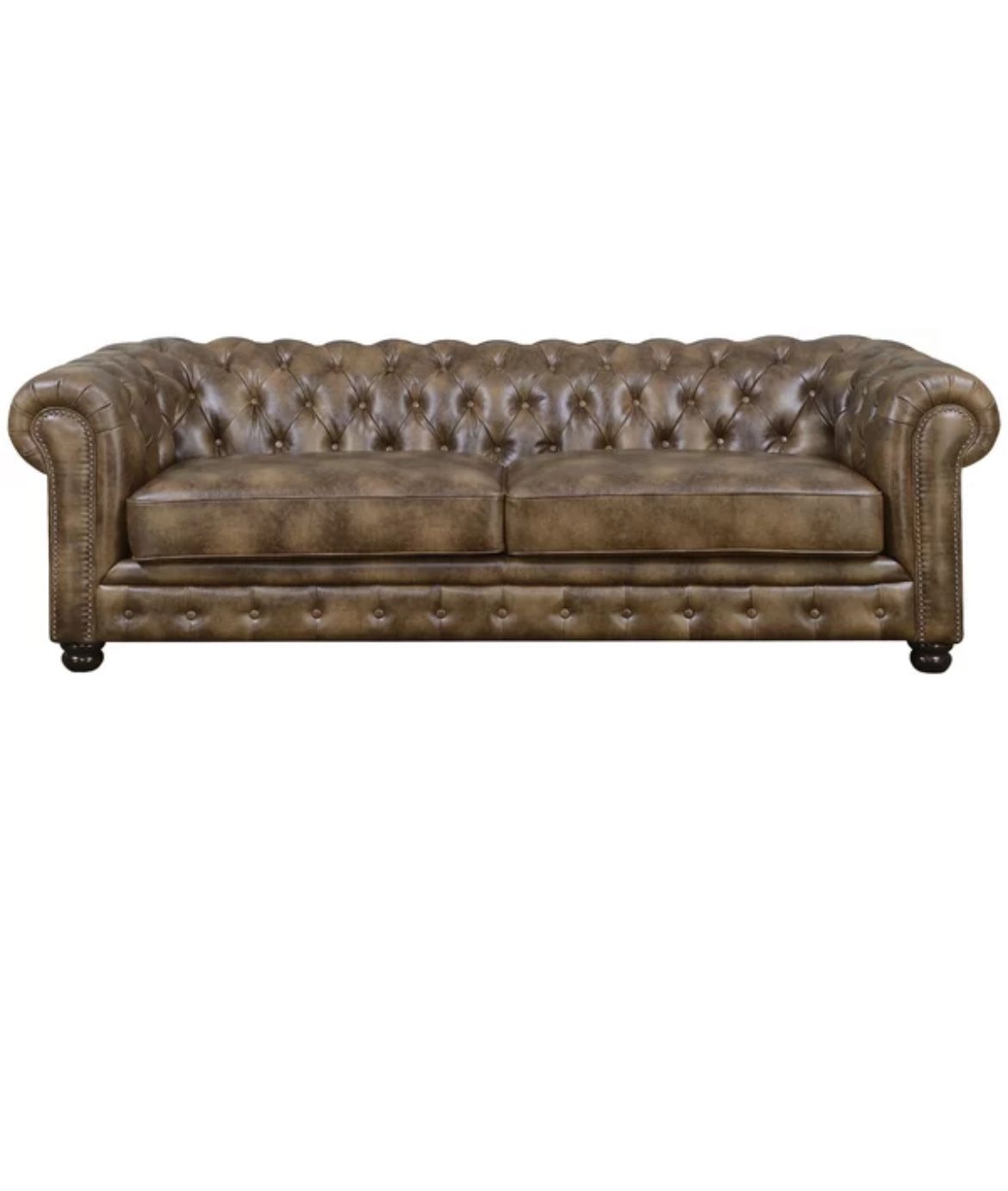 Leather Tufted Sofa