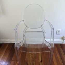 Two Transparent Dining Chairs