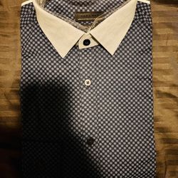 Zara new shirt men blue plaid - slim fit - size S