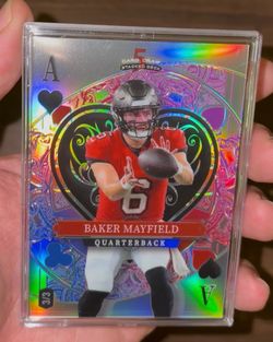 Baker Mayfield 3/3 Ace Of Hearts Refractor Football card