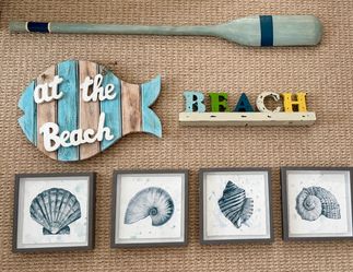 Beach themed decorations for room or classroom