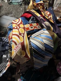 Box of vintage ties in mint condition