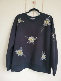 By Anthropolgie sequin star sweatshirt size Medium