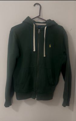 Vintage ‘Forest Green’ Polo Zip Up Hoodie