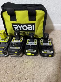 RYOBI BATTERY SET