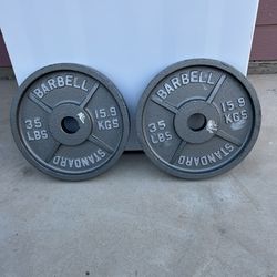 For Sell pair of 35 pounds plates new