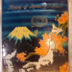 Vintage Fuzi Memory Of Japan & Korea Cigarette Case & Lighter Combo