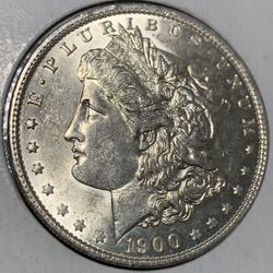 1900 O Morgan Silver Dollar AU To UNCIRCULATED 
