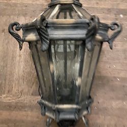 24x12 Diameter Vintage Huge Stately (2) Lamps