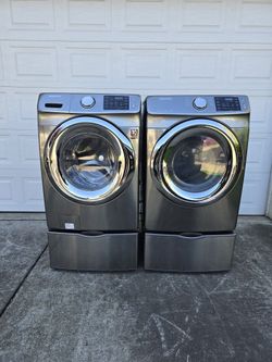 Samsung High Efficiency Washer And Dryer Set (Electric) 