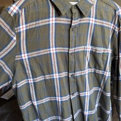 Long Sleeve Flannel Size Large