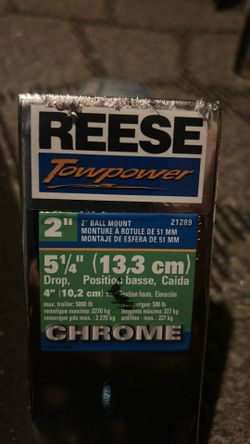REESE Towpower Chrome Trailer Hitch 5.25”
