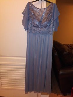 Bridesmaids dress dusky blue