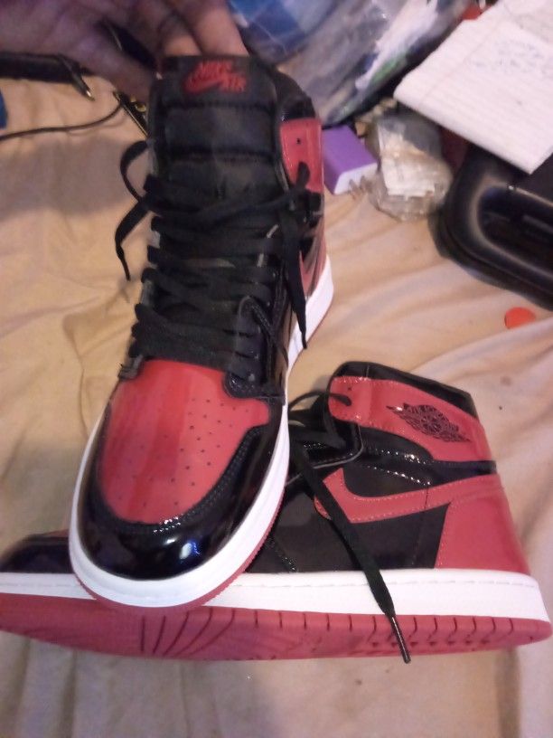 Sz9.5 N 10 Patent Leather Breds $149ea New