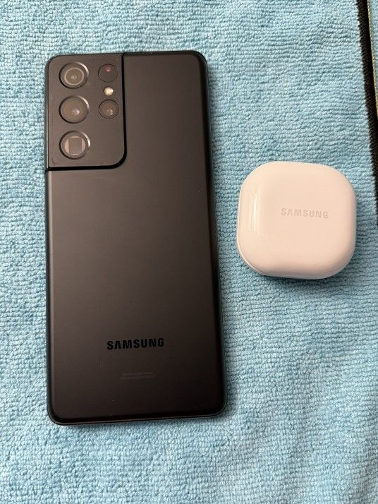 Galaxy S21 Ultra 128GB Unlock w/Galaxy Buds FE(cash only/pick up)read description