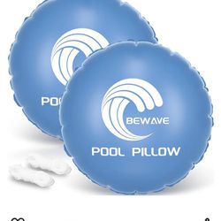 POOL PILLOWS (2) Brand: BEWAVE New! Enjoy, Relax,  HaveFun In The Sun