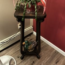 Old Wood Plant Stand 