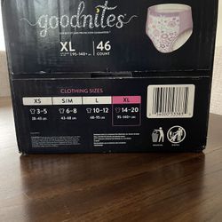 Goodnites #1 Night Time Underwear - XL