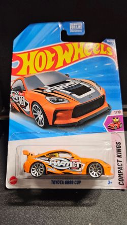 Hot Wheels Orange Toyota GR86 Cup Compact Kings package slightly damaged in storage