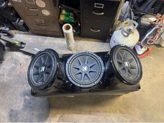 3 12” kicker comp subs and custom box