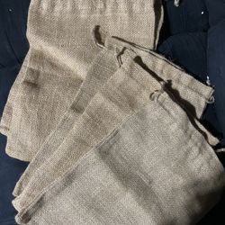 Burlap String Bags