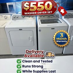 Washer and dryer