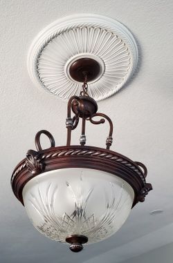 2 Chandelier Sealing Light Like New Ceiling Medallion Decor Included 