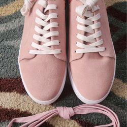 Carrucci Men's Mauve Leather Suede Sneaker Shoes, Size US 13D