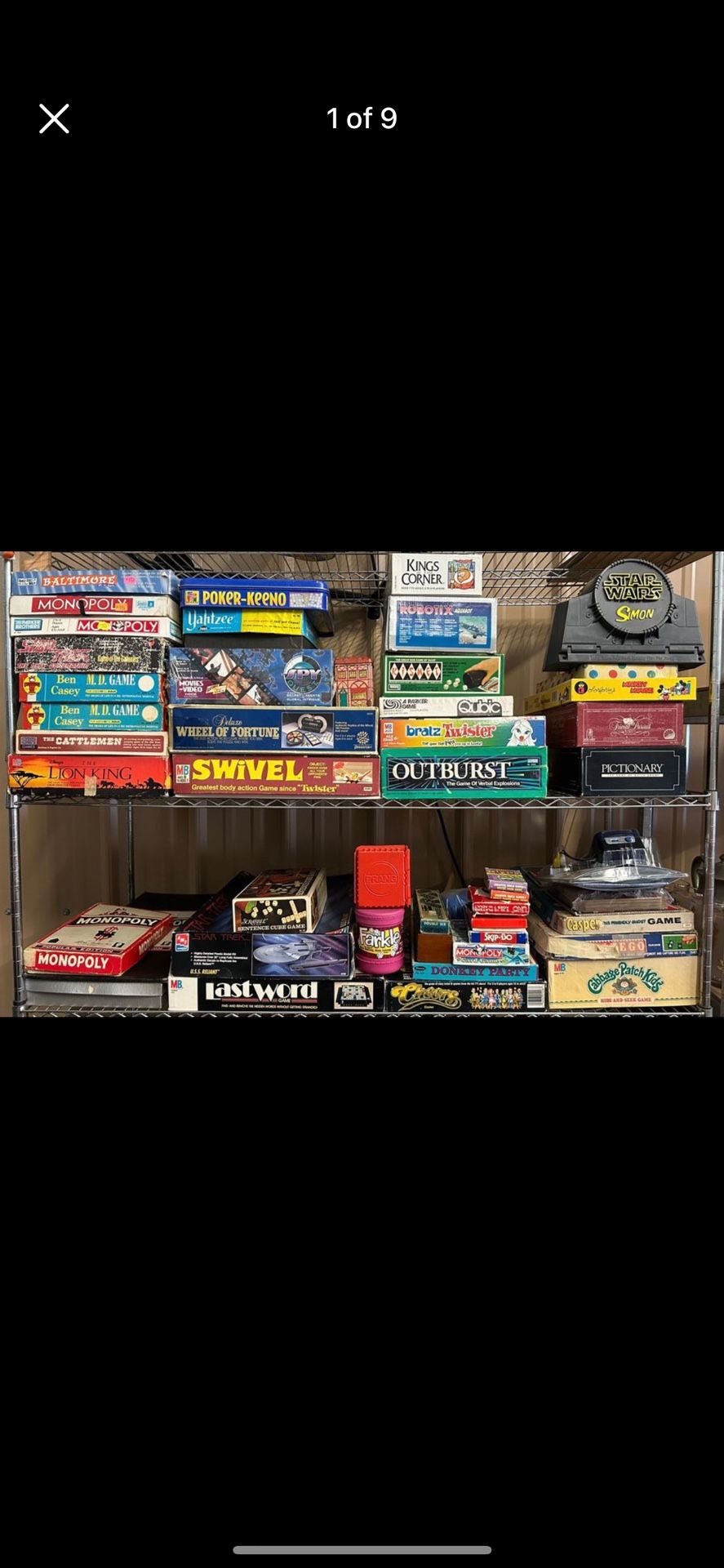 Huge Lot of Board Games - 2 Full Shelves - $60 Takes All