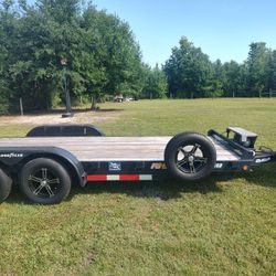 6ft 8in X18 Ft Dovetail Car Trailer