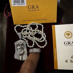 Moissanite Necklace And Ring