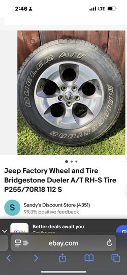 4 Full Size Jeep Wheel And Tires