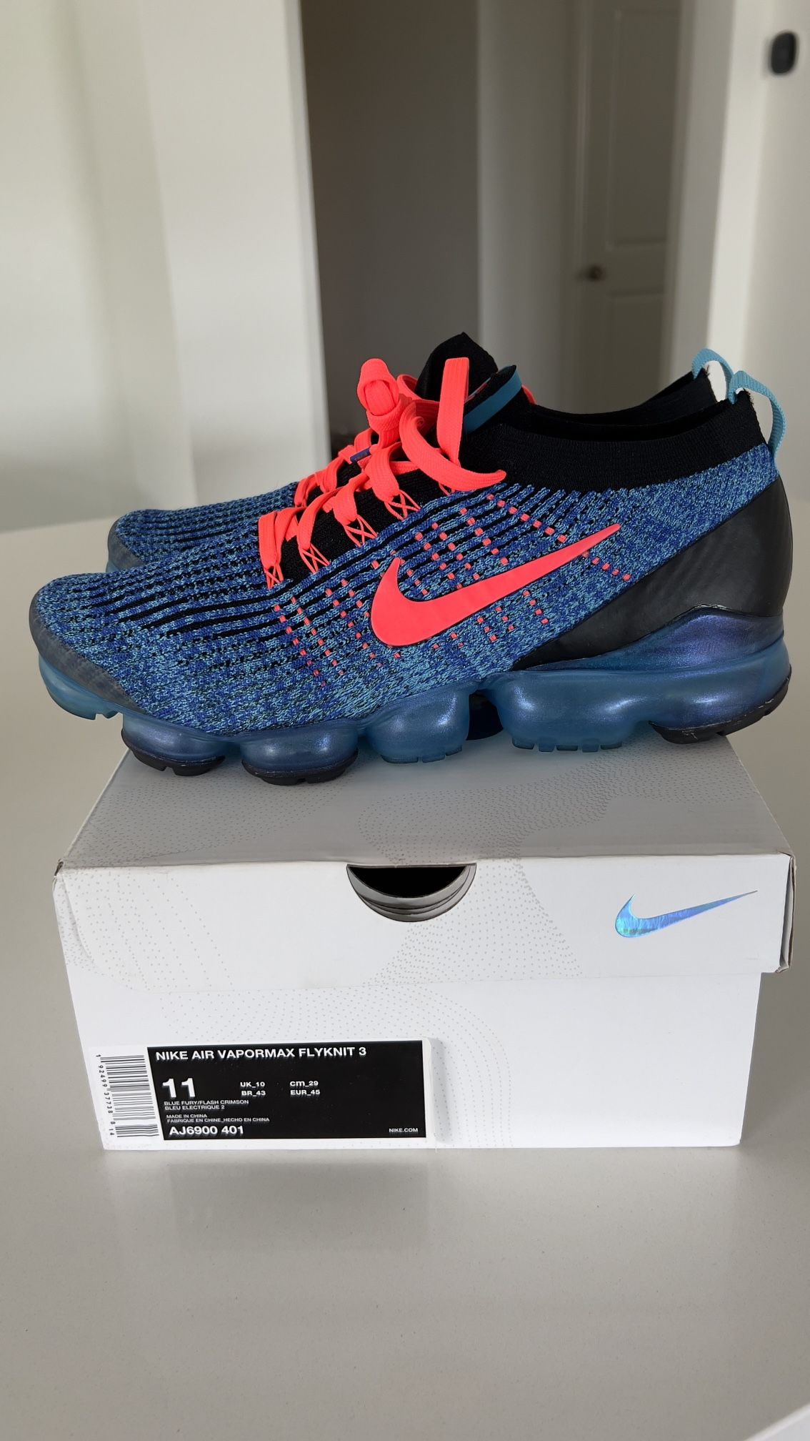 Vapormax bleu sales electrique