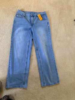 Light Wash Wide Leg Jeans with Tags