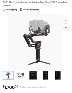 RONIN: RS3 Combo Camera Gimbal Stabilizer