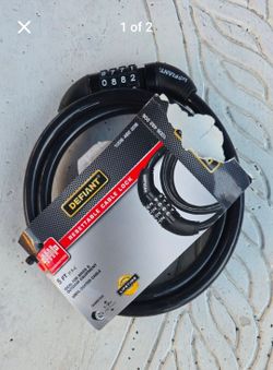 Defiant 5 FT Resettable Combination Cable Lock