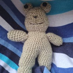 homemade plush frog 