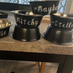 Custom Name Dog Bowls
